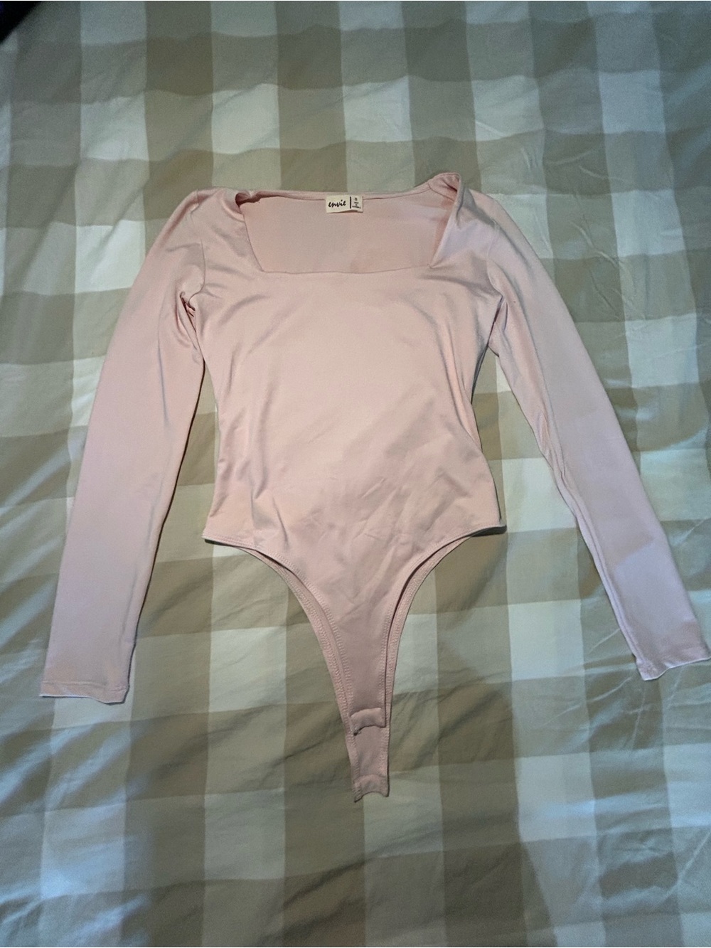 Long Sleeve Pink One-Piece Bodysuit